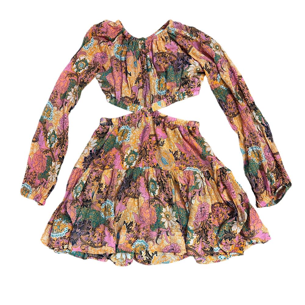 NEW ALC Floral Cutout Mini Dress - Picture 3 of 9